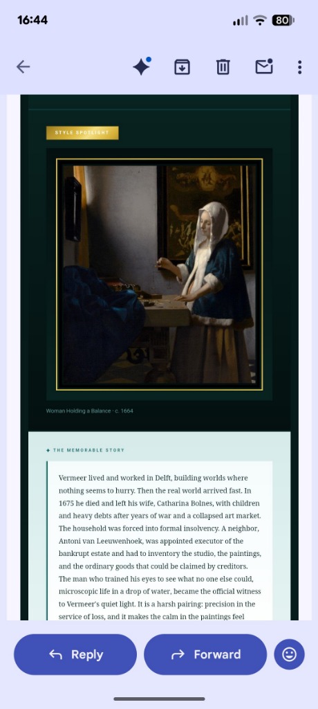 Woman Holding a Balance - Johannes Vermeer